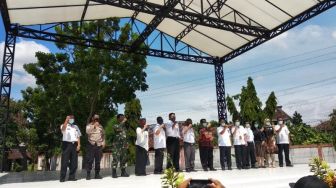 Bantu Seniman Bantul, BPD DIY Bangun Panggung Serba Guna di Pasar Gabusan