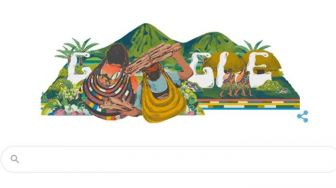 Hari Ini, Google Bikin Doodle Bercerita Noken Papua