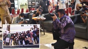 Hadiri Pameran Foto Jurnalis, Herman Deru Mendadak Jadi Fotografer