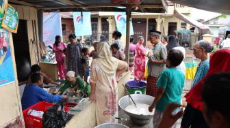 Banjir Landa Medan, Dapur Berkah Gelora Didirikan di 15 Titik Rawan