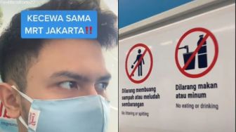 Viral Pria Protes Aturan Dilarang Makan di MRT, Endingnya Bikin Kesal