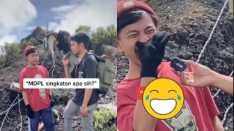 Ngakak, Begini Reaksi Pendaki Gunung saat Ditanya Apa Arti Singkatan MDPL