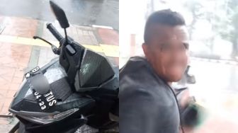 Ngaku Debt Collector, Orang Ini Coba Rampas Honda Vario, Nekat Memukul Pakai Helm