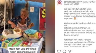 Sudah Berusia Sepuh, Sate Kere Mbah Yem Disebut Punya Cita Rasa Jempolan