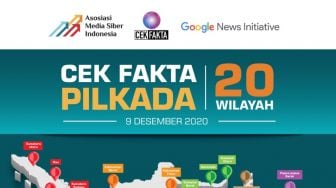 Tekan Berita Bohong, AMSI Gelar Cek Fakta Pencoblosan Pilkada di 20 Wilayah