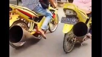 Viral Knalpot Motor Segede Gaban, Publik: Sekali Geber Berasa Kiamat Kecil