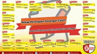 Pilkada Digelar Besok, Ini Daftar 41 Pasang Calon yang Berlaga di Jateng