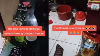 Suami Minta Maaf Usai Ngamuk Banting Barang di Rumah, Malah Dicibir Publik