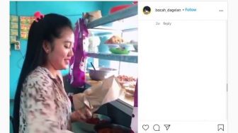 Disebut-sebut Mirip Via Vallen, Penjual Warteg Ini Mendadak Viral