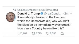 Akun Twitternya Retweet Status Donald Trump, Kedubes China: Itu Diretas!