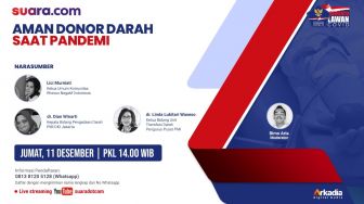 LIVE STREAMING: Aman Donor Darah di saat Pandemi