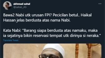 FPI Laporkan Haikal Hassan ke Polisi Biar Bisa Buktikan Bertemu Rasulullah