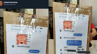 Enggak Mau Repot, Penjual Ini Cetak Isi Chat sebagai Alamat Penerima