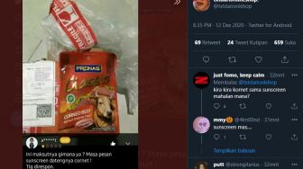 Pesan Sunscreen yang Datang Kornet, Warganet: Glowing Pakai Lemak Sapi