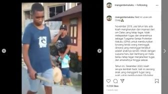 Pilu! Pemuda Gantikan Tugas Ayah Bunyikan Tifa, Kabarkan Kematian Sang Ayah