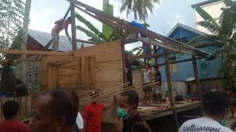 Akibat Beda Pilihan, 1 Rumah di Tamero’do, Digusur Pemilik Lahan