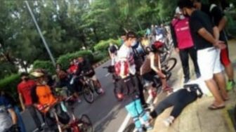 Viral Pesepeda Tergeletak Diduga Korban Jambret di Pulomas, Ini Kata Polisi