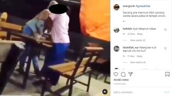 Viral Pemuda Cium Paksa Gadis di Tempat Umum, Ditegur Pengunjung Lain