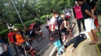 Acungkan Celurit ke Pesepeda di Bekasi, Begal Sepeda: Hayolo!