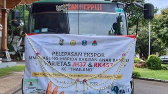 Kementan RU Lepas Ekspor Benih Jagung Hibrida ke Thailand