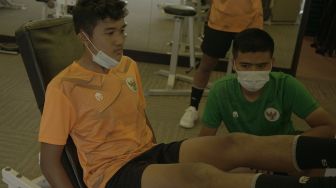 Timnas Indonesia U-16 Dites Kondisi Fisiknya Lewat Latihan Gym