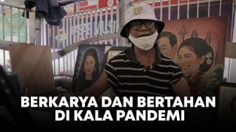 Cara Seniman Lukis Pinggir Jalan Siasati Pandemi