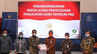 BP Tapera - Kemenkeu Tandatangani Penyelesaian Pengalihan Dana Taperum PNS