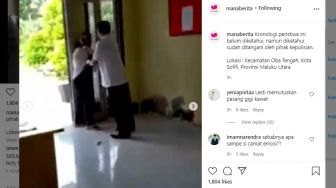 Diduga Oknum Camat Cekik Leher Staf Wanita, Video Viralnya Banjir Hujatan