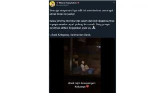 Viral Kakak Beradik Berjualan hingga Malam, Warganet: Sukses ya Dek!