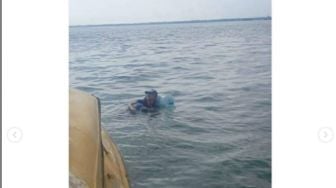 Cerita Dedik Menyeberangi Laut Pakai Galon, Mau Pulang ke Malang