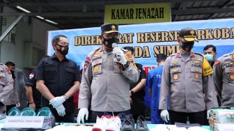 Polisi Tembak Mati 1 Tersangka Narkoba di Sumut, 16 Kg Sabu Disita