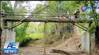 Heboh! Jembatan Bambu di Ponorogo Telan Anggaran hingga Rp 200 Juta