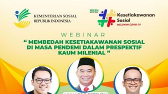 Di Tengah Pandemi, Mensos Ingatkan Milenial Perkuat Solidaritas