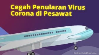 INFOGRAFIS: Cegah Penularan Virus Corona di Pesawat