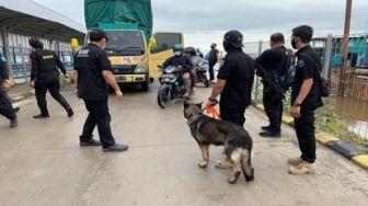 Kerahkan Anjing Pelacak, BNNP Riau Gelar Razia di 2 Pelabuhan