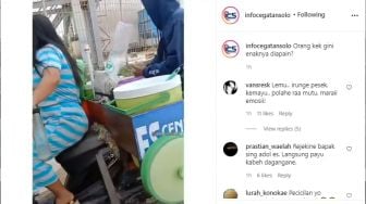 Demi Konten, Wanita Ini Tumpahkan Cendol Sebaskom, 'Matiin Rezeki Orang'