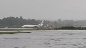 Detik-detik Tergelincirnya Pesawat Lion Air di Bandara Radin Inten II Lampung