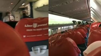 Mencekam! Suasana Keadaan Kabin Pesawat Lion Air saat Overlap