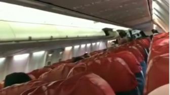 Beredar Video Saat Pesawat Lion Air Tergelincir, Penumpang Teriak Histeris