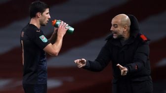 Guardiola Kalem Tanggapi Kemenangan Telak Manchester City di Emirates