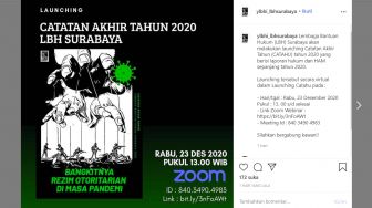 Catahu 2020 LBH Surabaya, 3.096 Buruh Alami Pelanggaran Selama Pandemi Covid-19