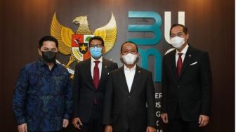 Sempat Bikin Heboh, Erick Thohir Unggah Foto Terbaru Kebersamaan 3 Menteri