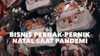 Geliat Penjualan Pernak-pernik Natal di Kala Pandemi