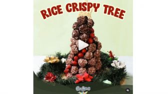 Bikin Yuk, Rice Crispy Ball Bentuk Pohon Natal yang Cantik