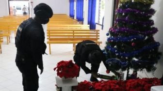 Antisipasi Tindak Kejahatan saat Natal, Polres Lingga Sterilkan Gereja