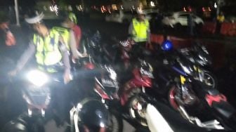 Tak Juga Kapok, 250 Motor Berknalpot Brong Disikat Polresta Solo Malam Ini