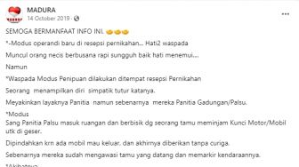 CEK FAKTA: Ada Modus Baru Panitia Resepsi Pernikahan Bawa Kabur Mobil Tamu?