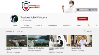 Viral Warganet Ini Usul Keuntungan Kanal YouTube Jokowi Buat Bayar Utang RI