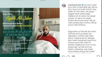 Syekh Ali Jaber Positif Covid-19, Ini Kondisinya