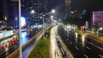 Jalan Sudirman - Thamrin Ditutup, Ojol Tak Bisa Ambil Pesanan Makanan